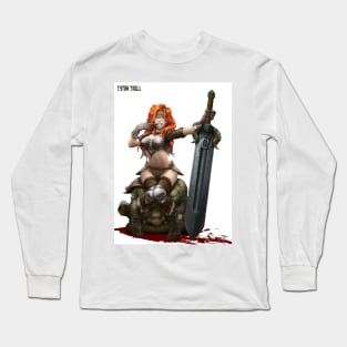 Barbarian Pinup Long Sleeve T-Shirt